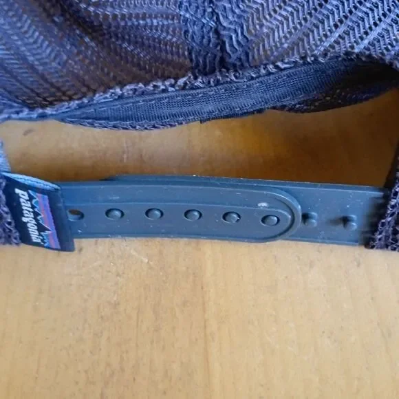 Patagonia Fitz Roy Horizons Trucker Cap One Size adjustable blue brown - Picture 3 of 6